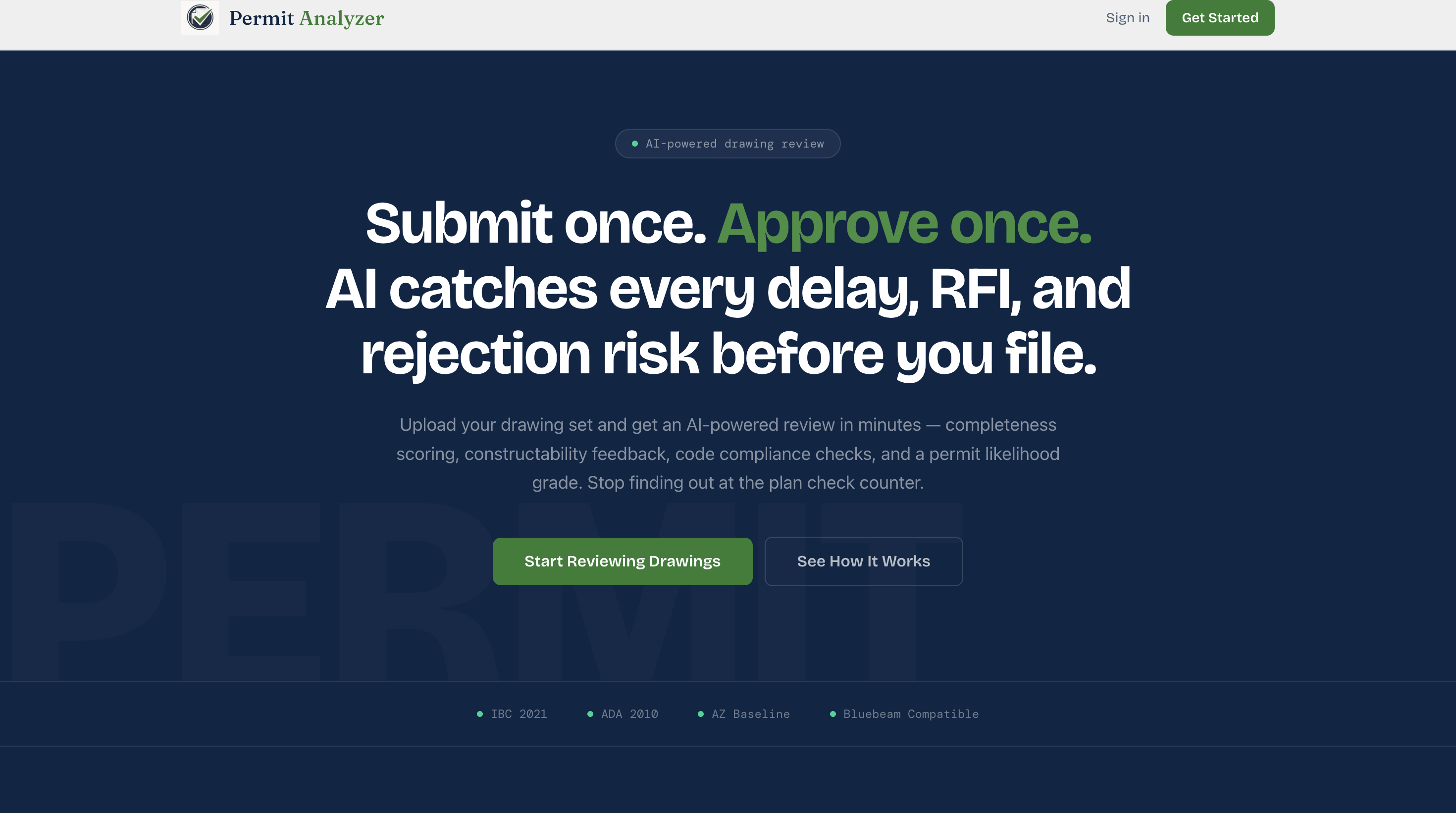 Permit Analyzer — AI-Powered Drawing Review